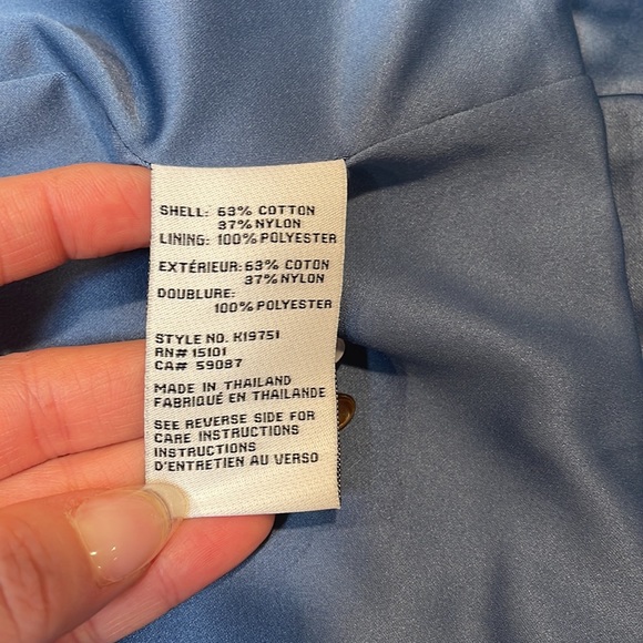 Kate Spade New York Belted Peplum Trench Coat in Copen Blue Size M - Picture 6 of 7